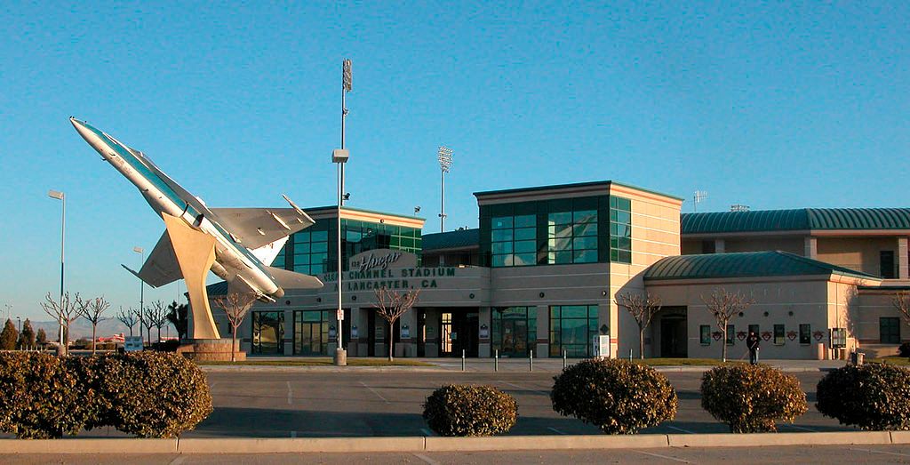Exterior of The Hangar at Lancaster, CA