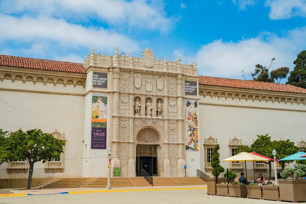 Entrance of San Diego Museum of Art