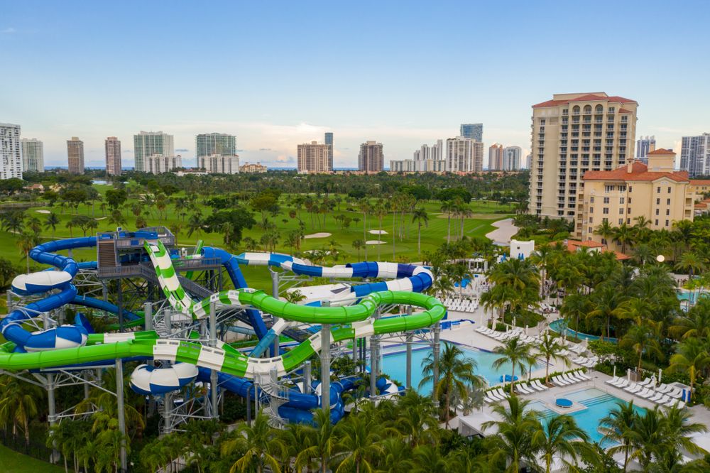 Waterslides at Tidal Cove Waterpark