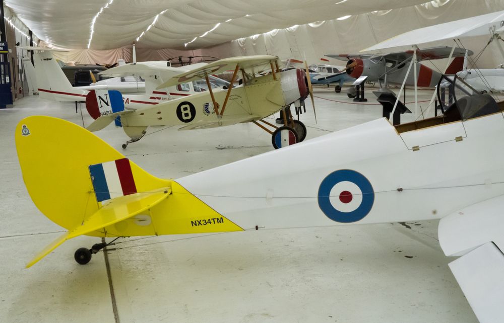 Display of planes at Tillamook Air Museum