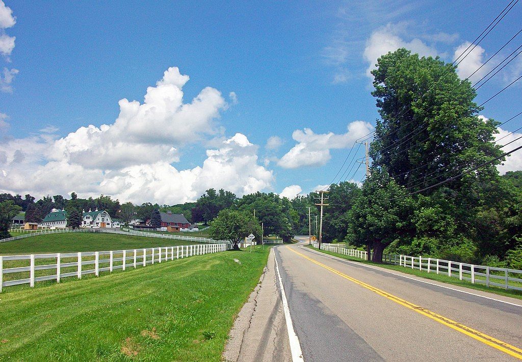 Road leading to Tilly Foster Farm