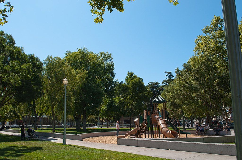 Kids play area at the Todos Santos Plaza