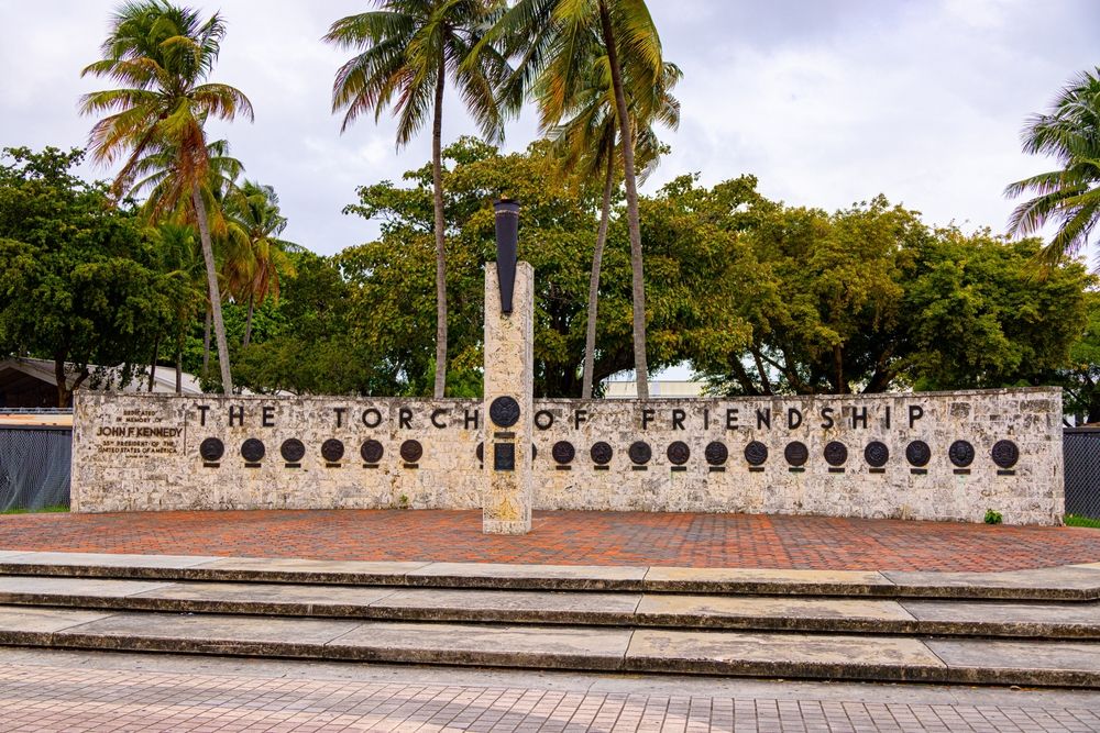 View of the Torch of Friendship Monument