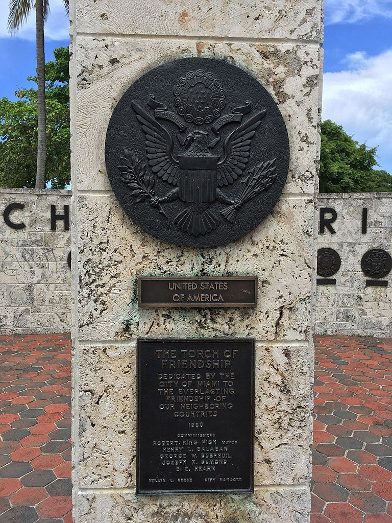 Inscription on the Torch of Friendship Monument