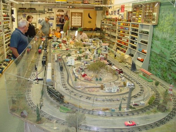 Interior view of the Toy Train Depot