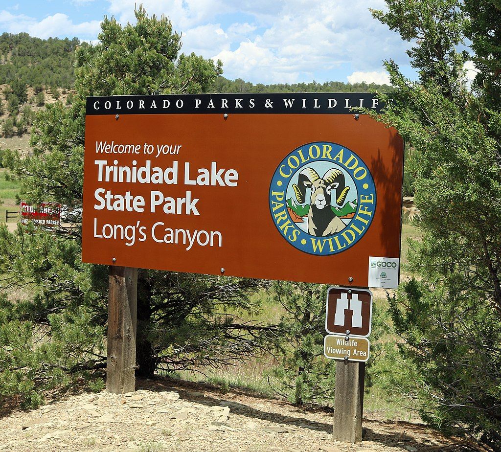 A Sign in Trinidad Lake State Park