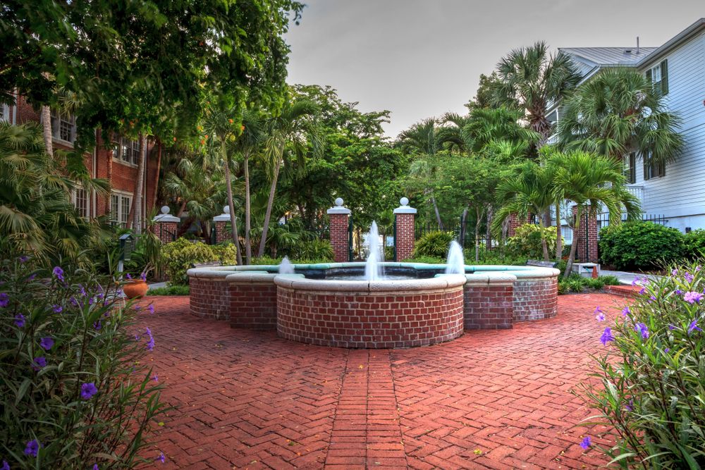 Fountain at Truman Little White House