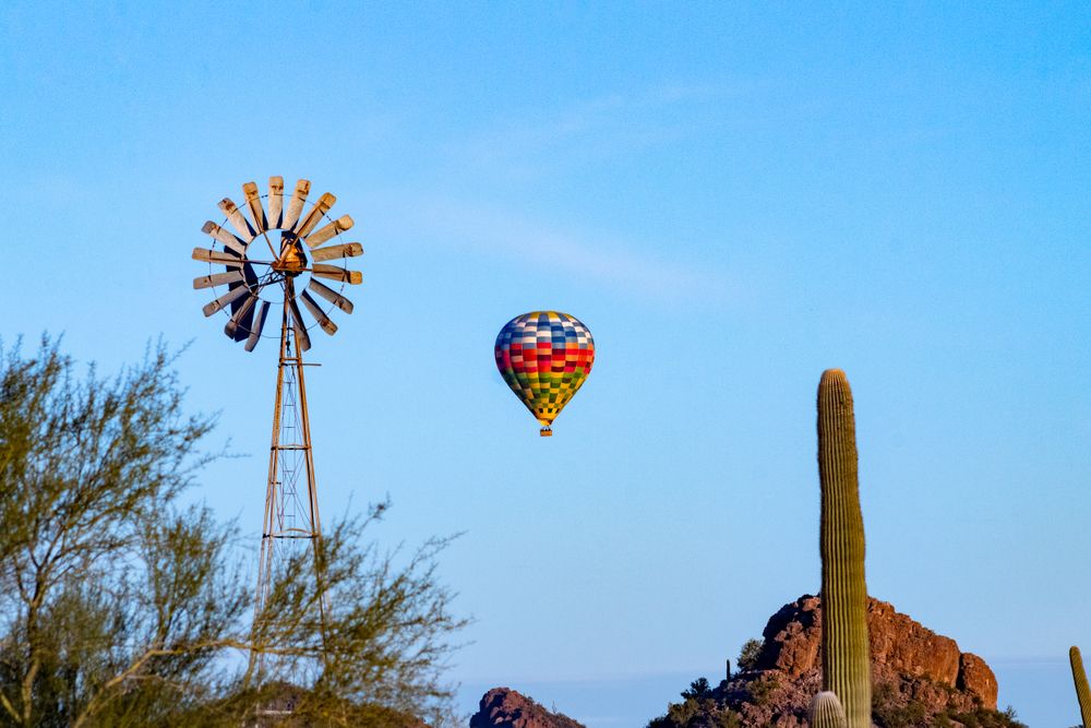 Hot air balloon at Tucson