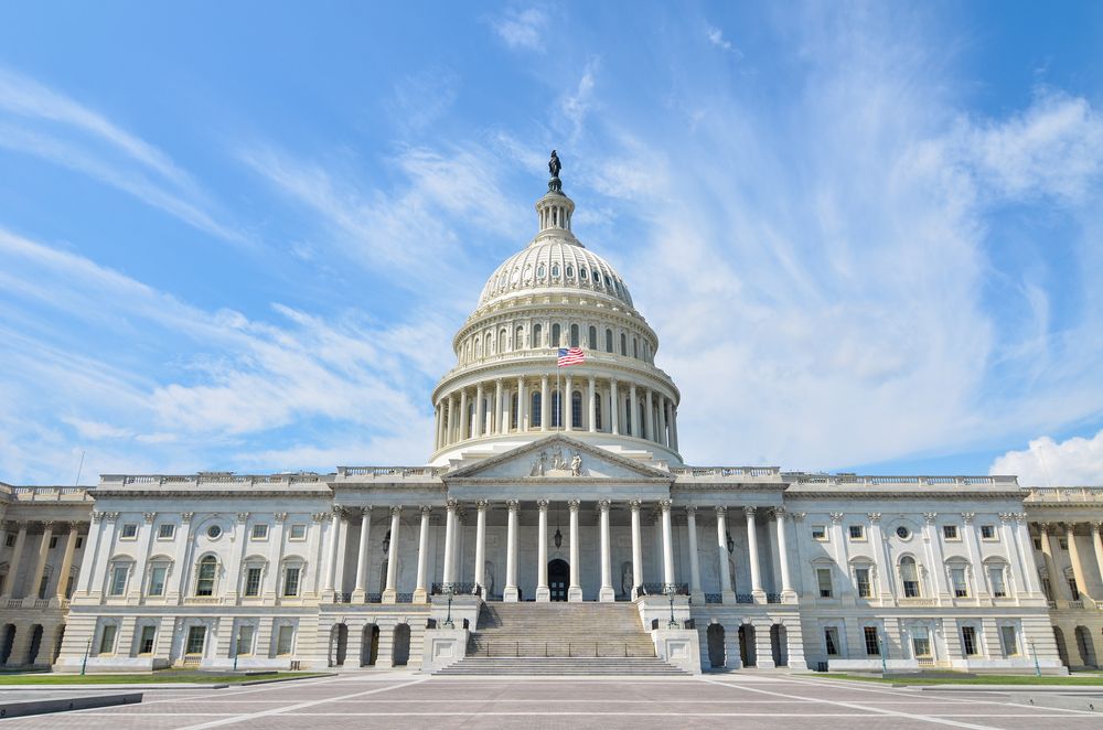 Front View of United States Capitol