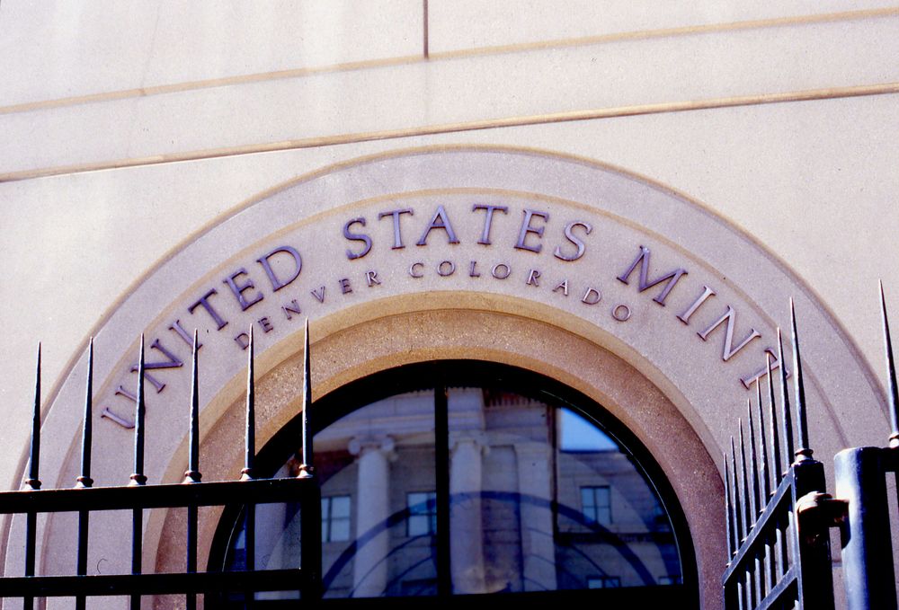 Signage of United States Mint