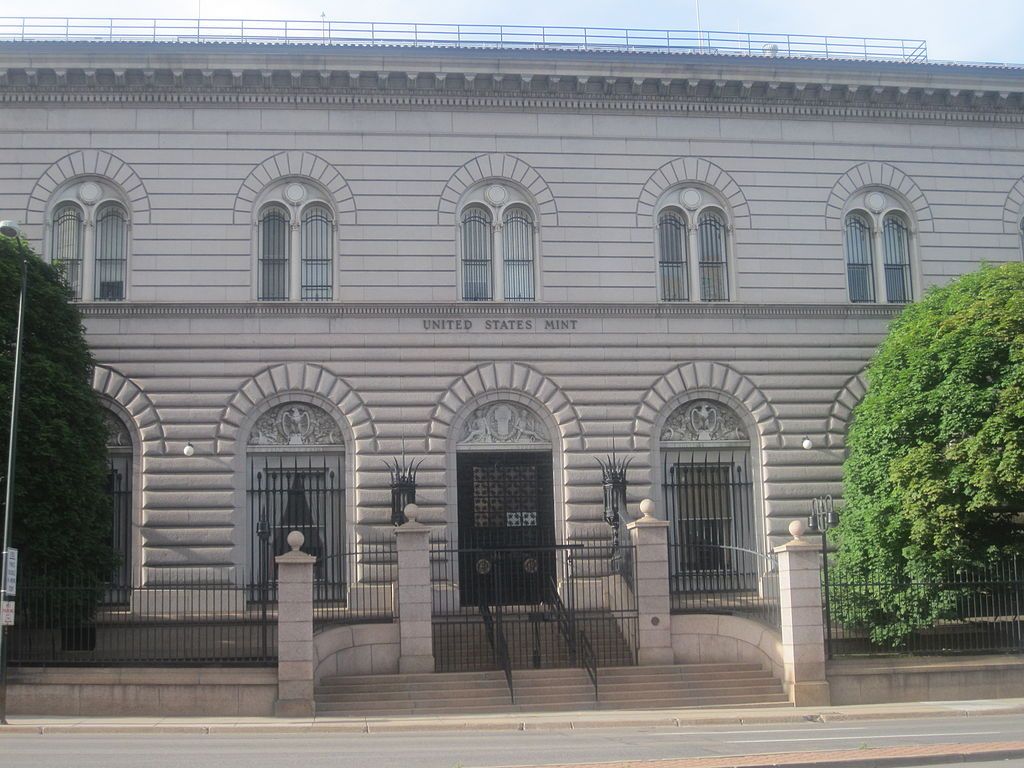 Exterior view of United States Mint