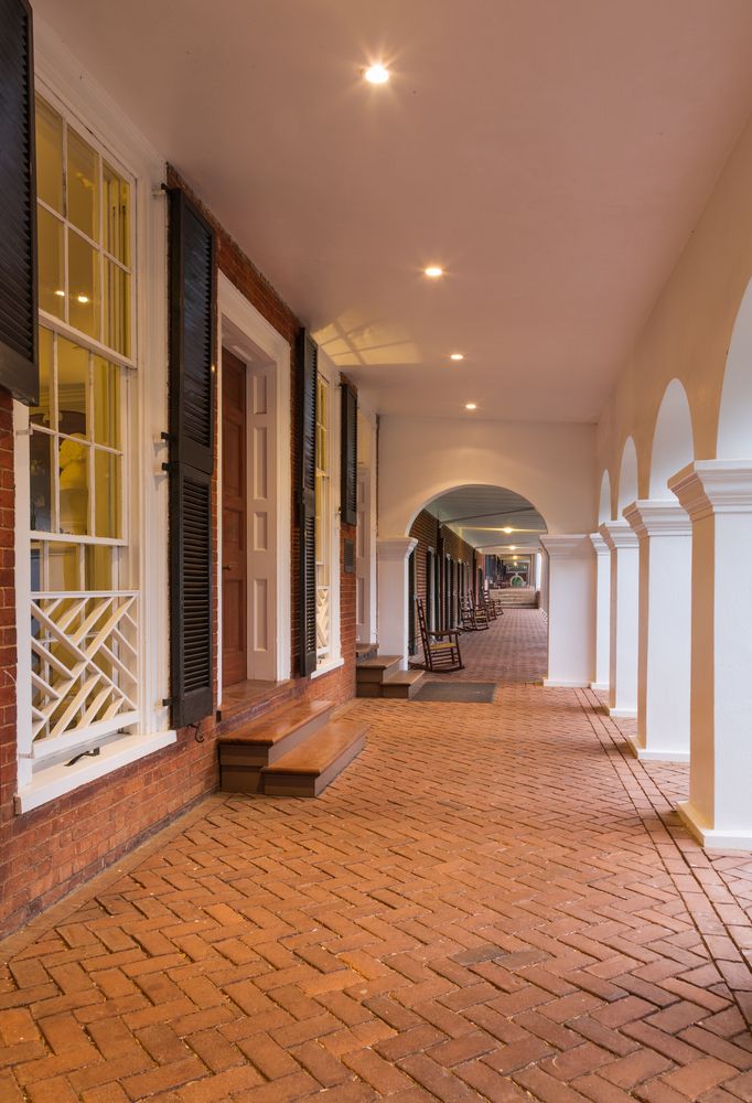 Beautiful walkway at the University of Virginia 