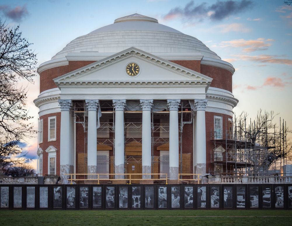View of University of Virginia Rotunda and Central Grounds