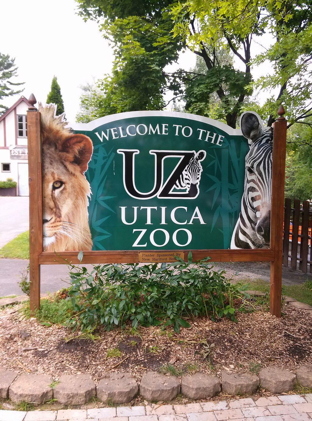 Sign at Utica Zoo