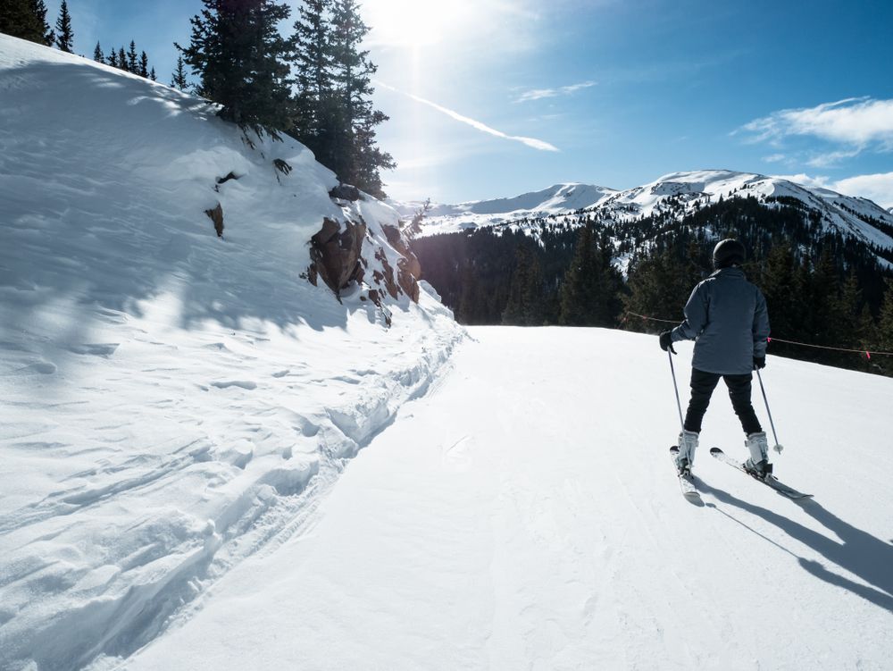 A skier at Vail Ski Resort