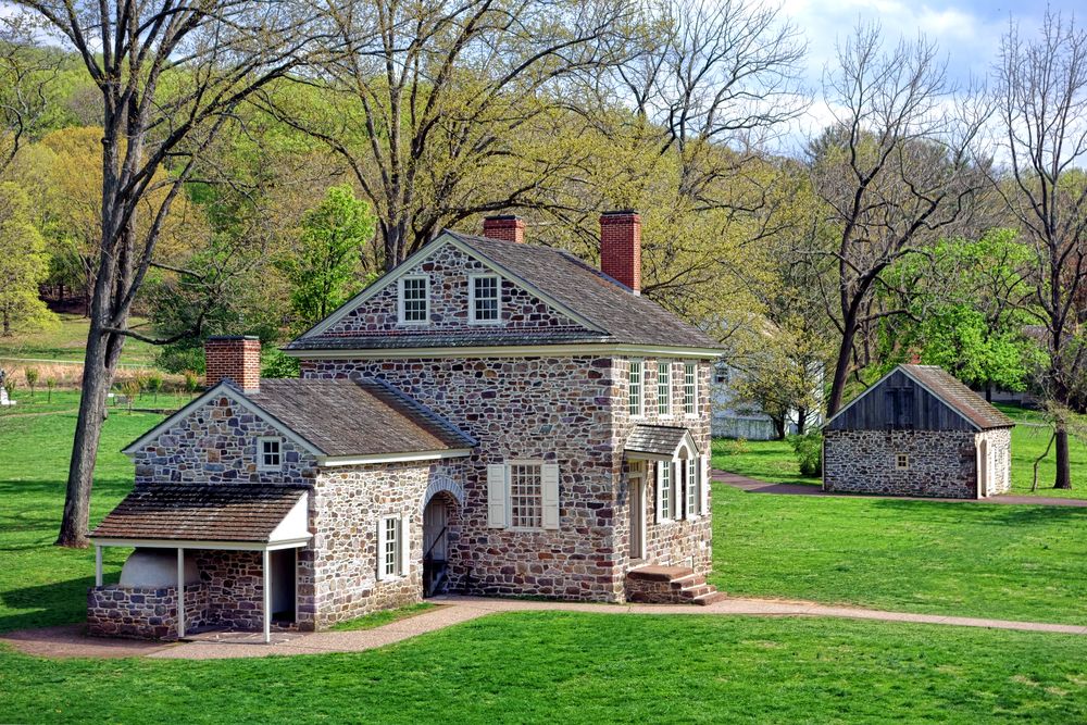 old brick houses at Valley Forge National Historical Park