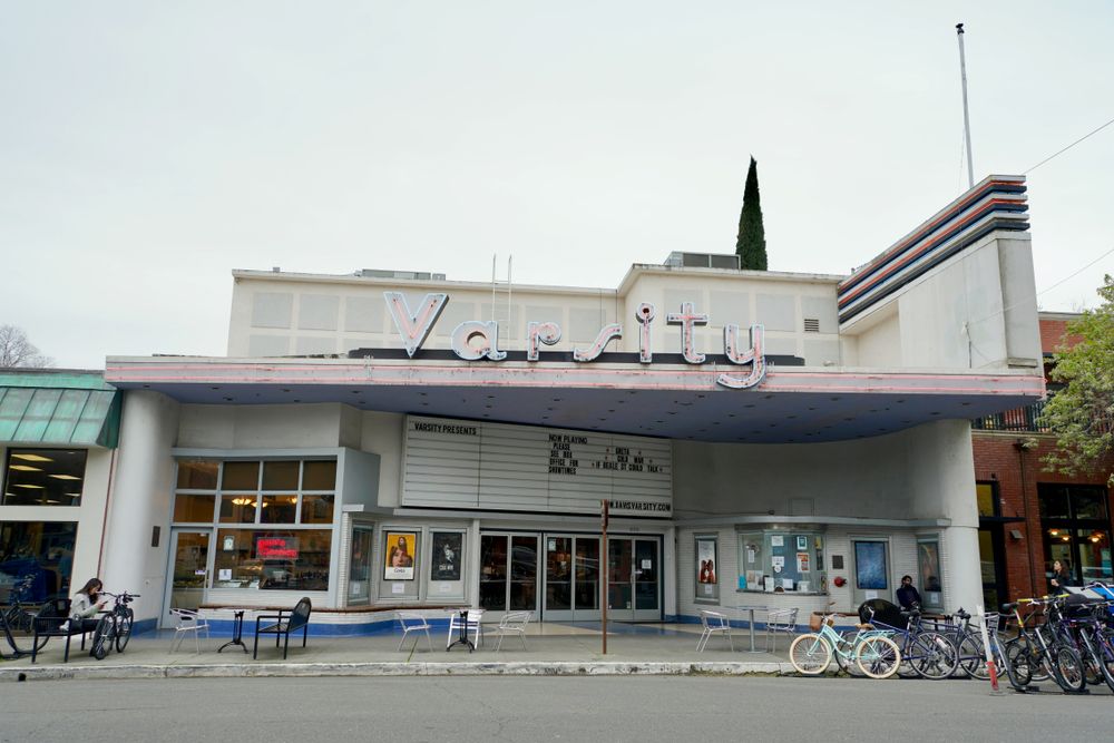 Front view of Varsity Theatre