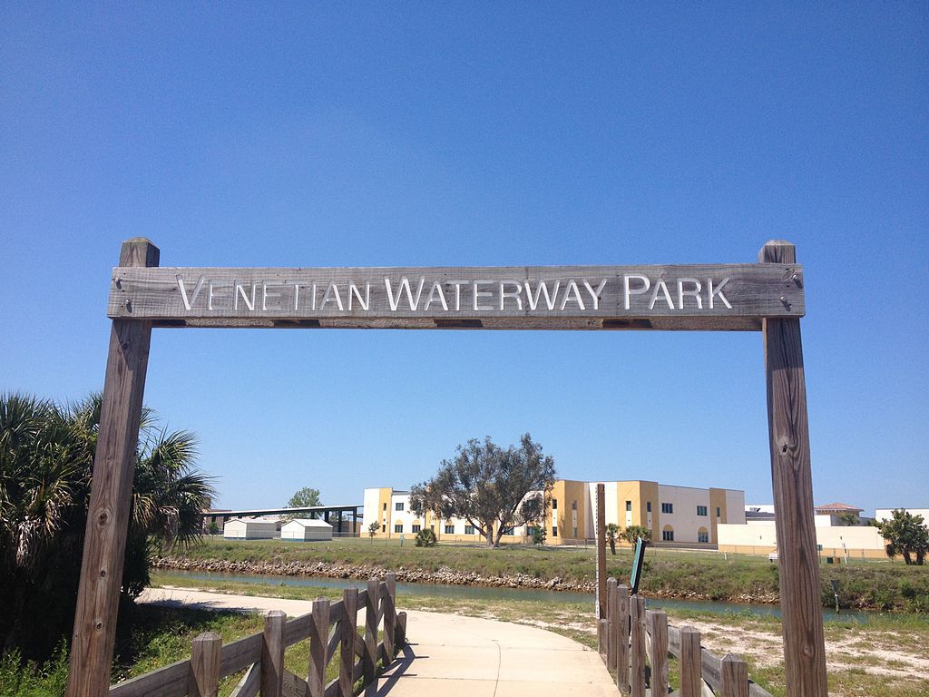 Entrance to Venetian Waterway Park