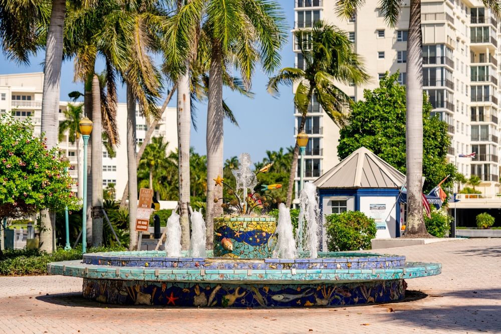 Fountain at Veterans Park