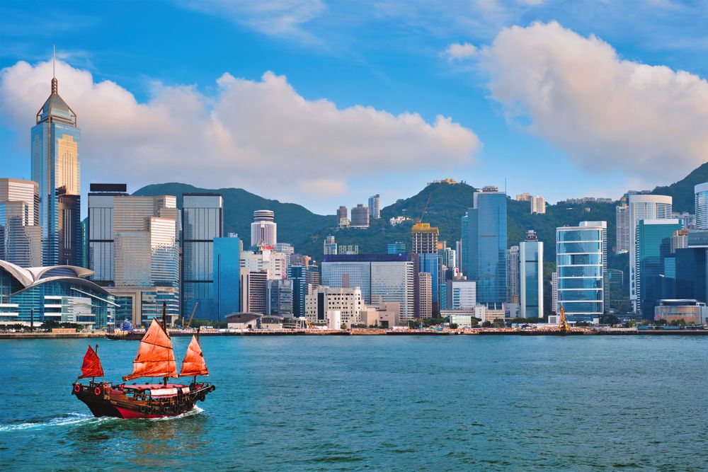 Skylines in Victoria harbour