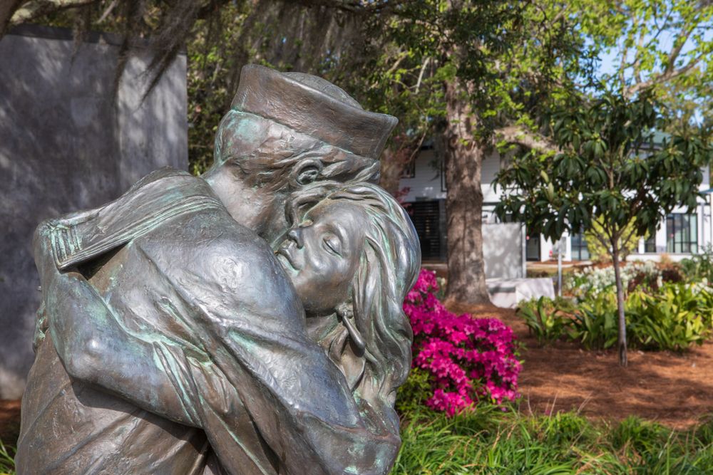 View of Greater Charleston Naval Base Memorial
