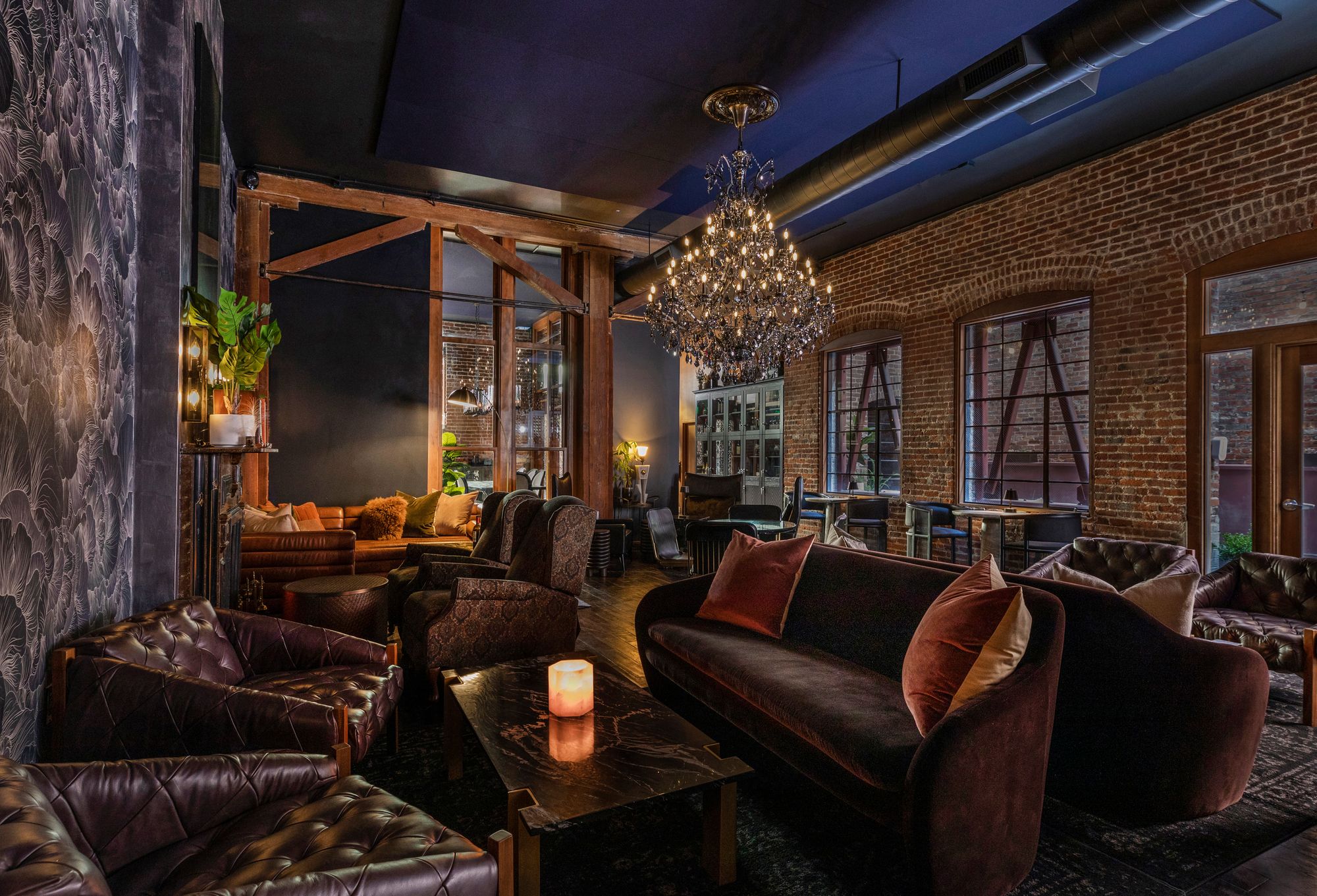 Interior view of San Francisco Wine Society