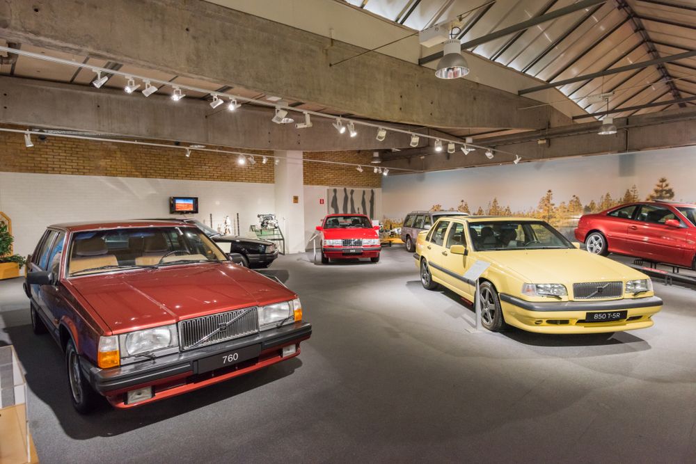Vehicles in the Volvo museum