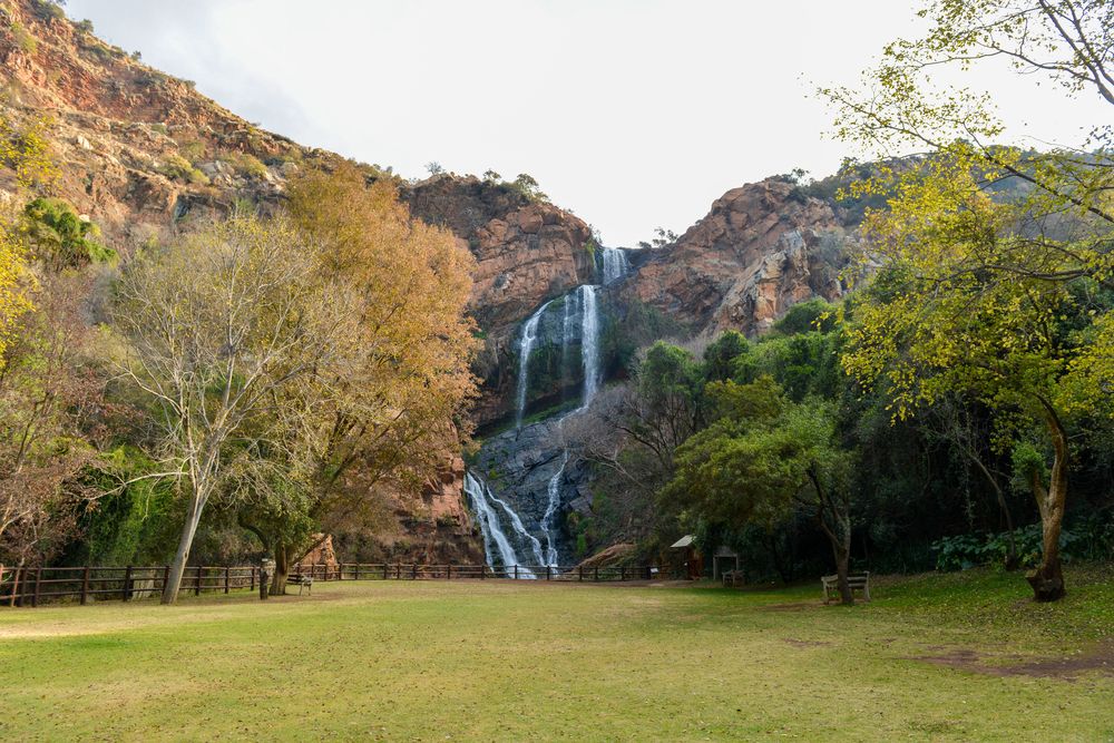 Natural waterfall at the Walter Sisulu National Botanical Gardens
