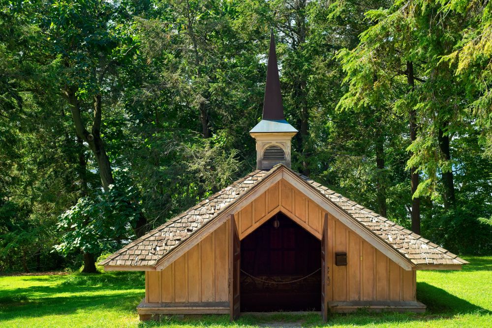 Ice house at Washington Irving's Sunnyside