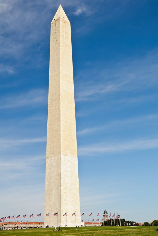 Close up of the Washington Monument