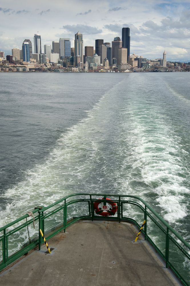 View of the city from the Ferry
