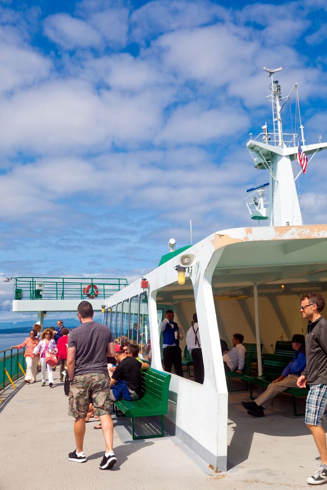 People at Washington State Ferry