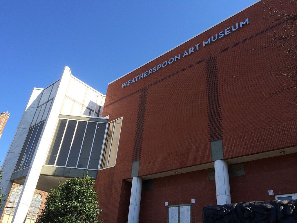 Signage of the Weatherspoon Art Museum
