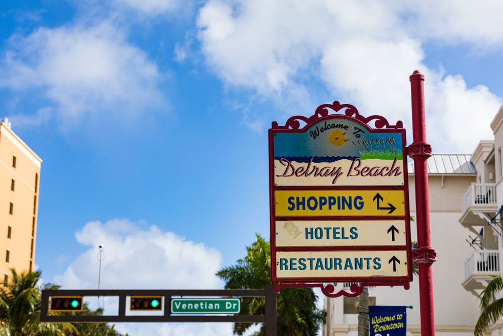 Welcome Sign in Atlantic Avenue