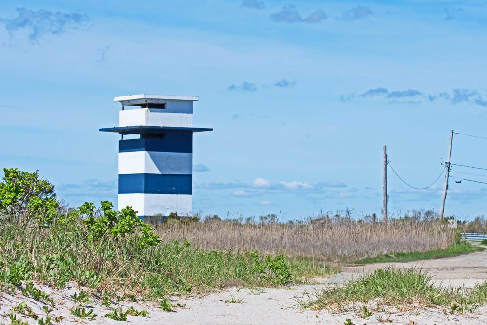 Lifeguard tower at West Island Town Beach