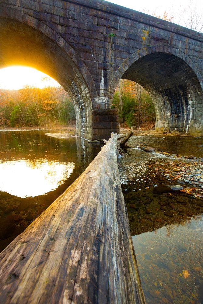 Stone arch along the Westfield River Trail