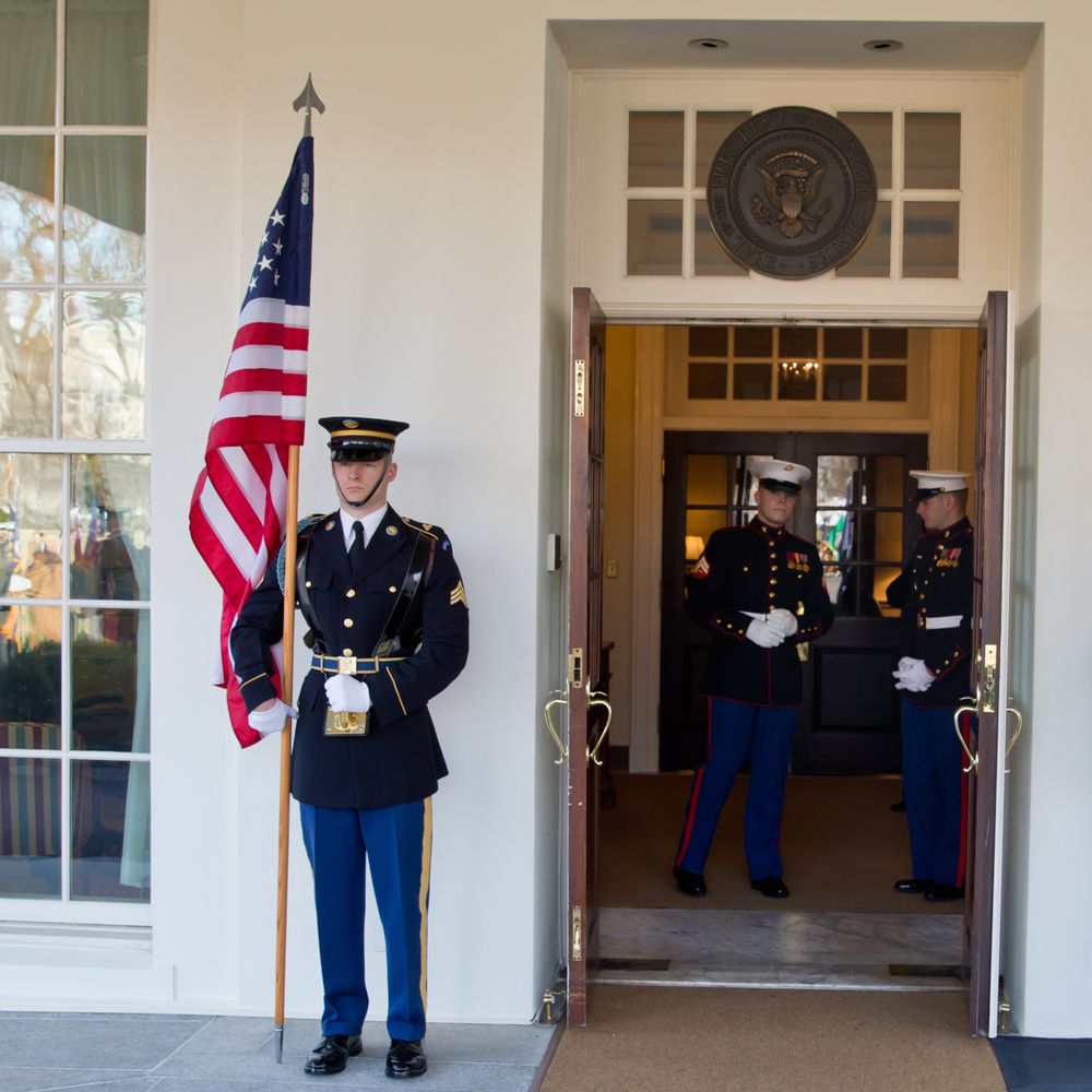Soldiers at White House
