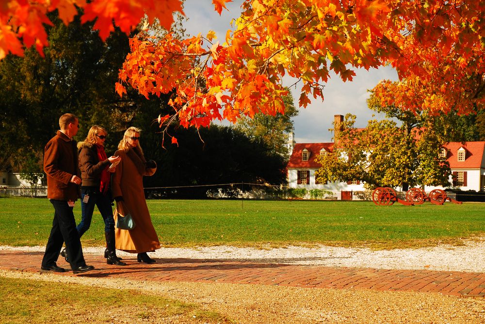 Strolling at Williamsburg, Virginia