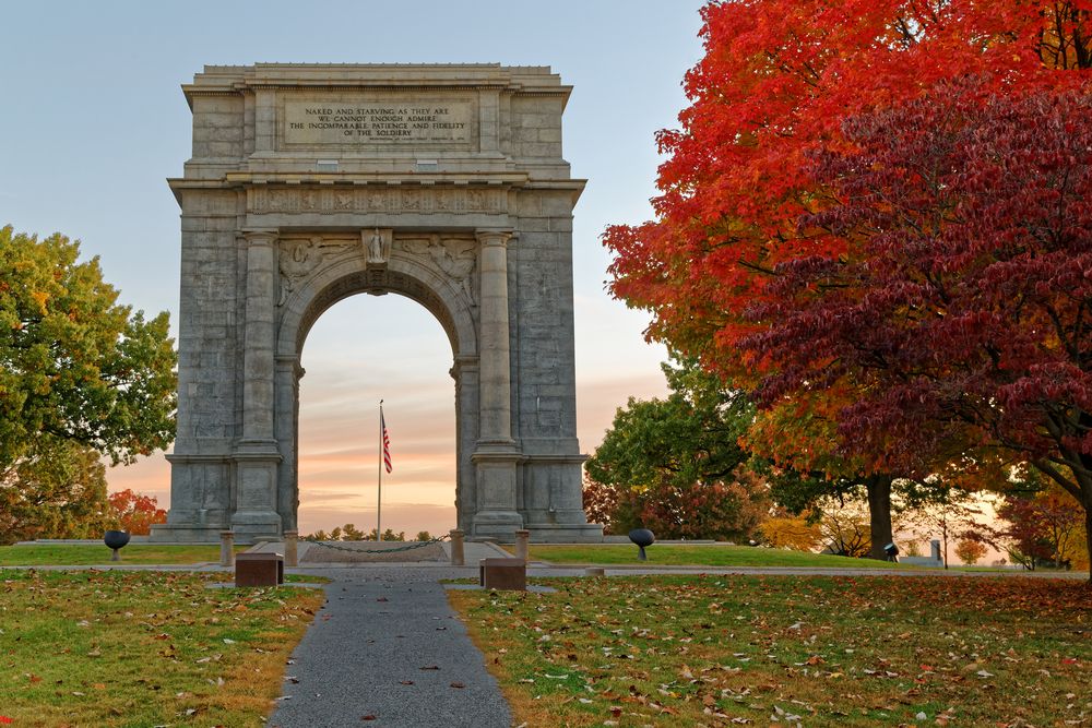 view of memorial at Valley Forge National Historical Park