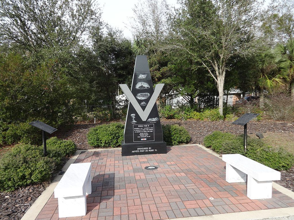 View of Old Homosassa Veterans Memorial