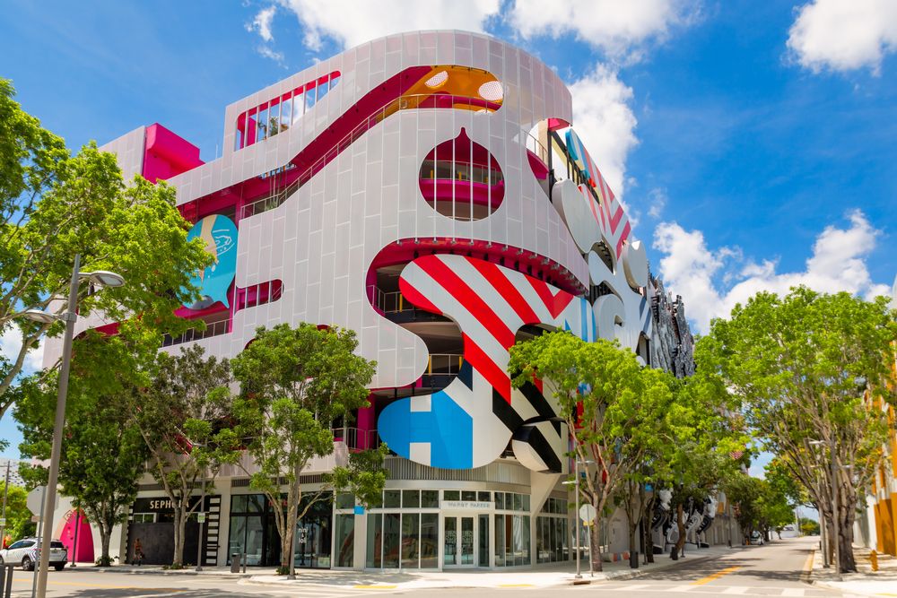 Colorful building at Wynwood Art District
