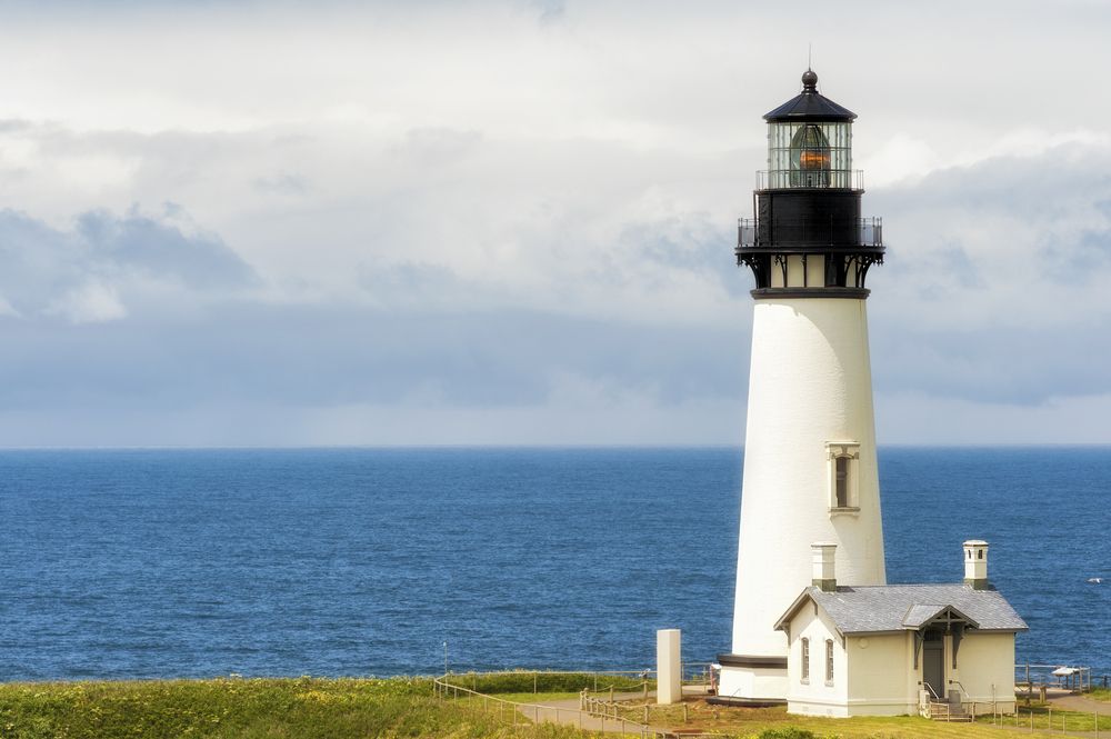 Scenic view of the Yaquina Lighthouse