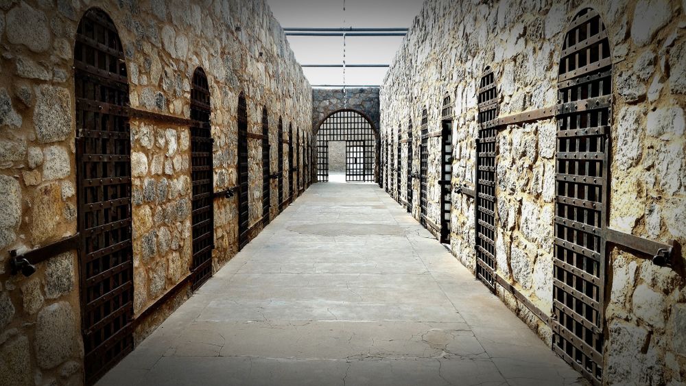 Corridor at Yuma’s Territorial Prison State Historic Park