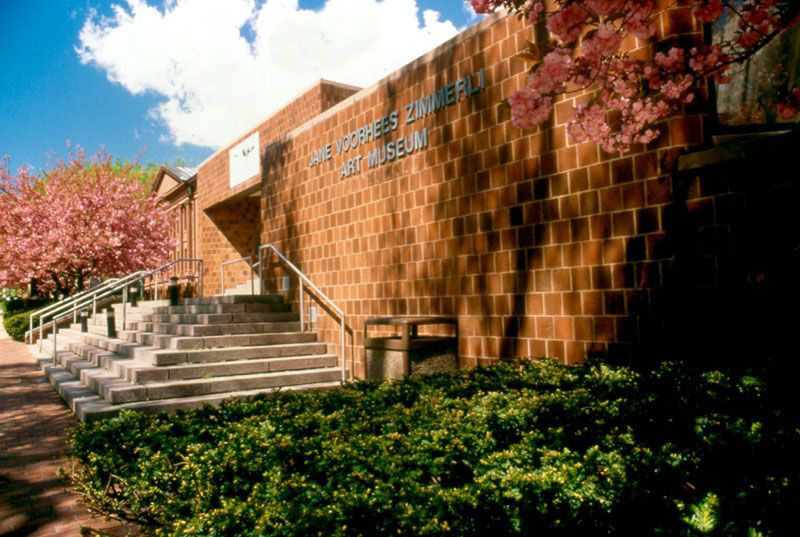 Building sign of Zimmerli Art Museum