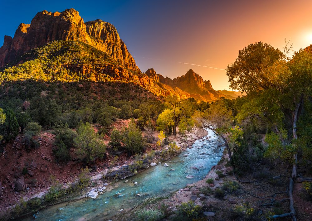 Sunset at Zion National Park