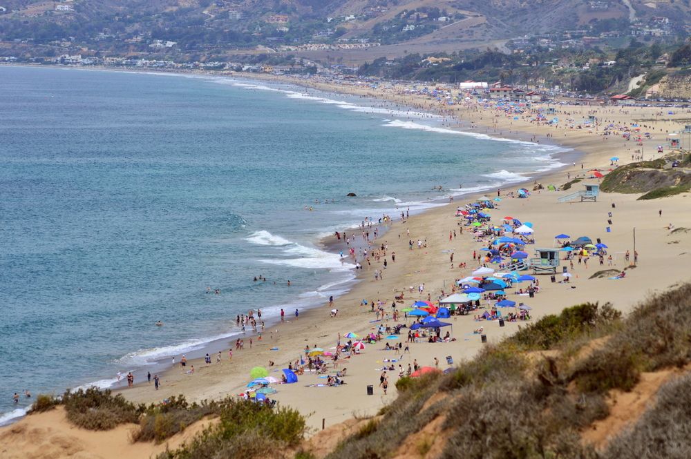 People enjoying at Zuma Beach