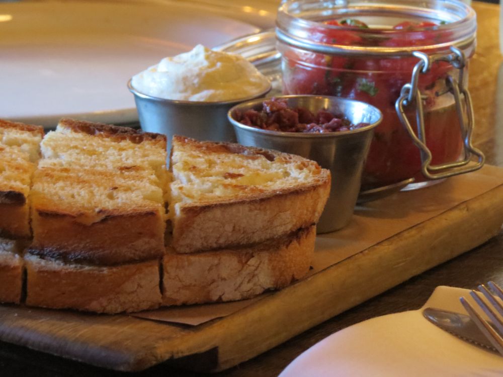 Toast appetizer in one of Ann Arbor's restaurant
