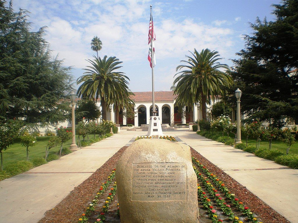 Exterior of Azusa Civic Center's city hall