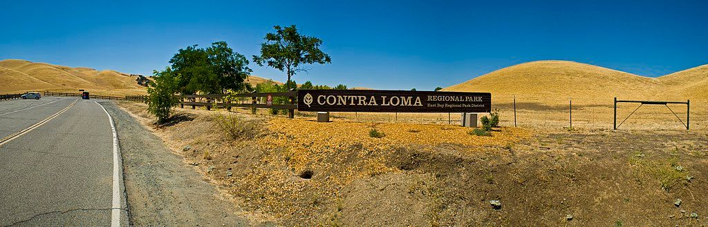 Welcome sign of Contra Loma Regional Park