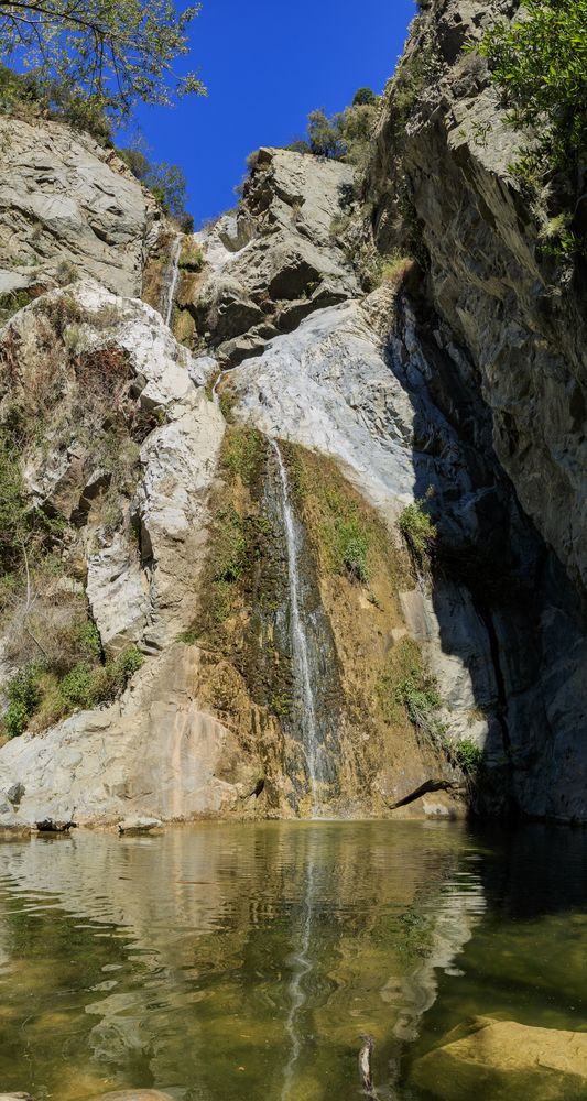 Daytime view of Fish Canyon Falls